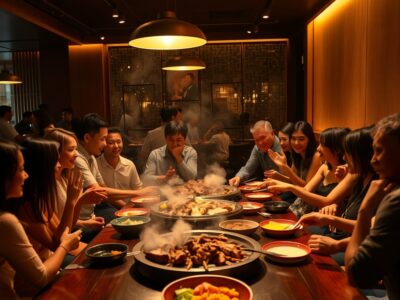 催眠術と焼肉の交流会で深い絆